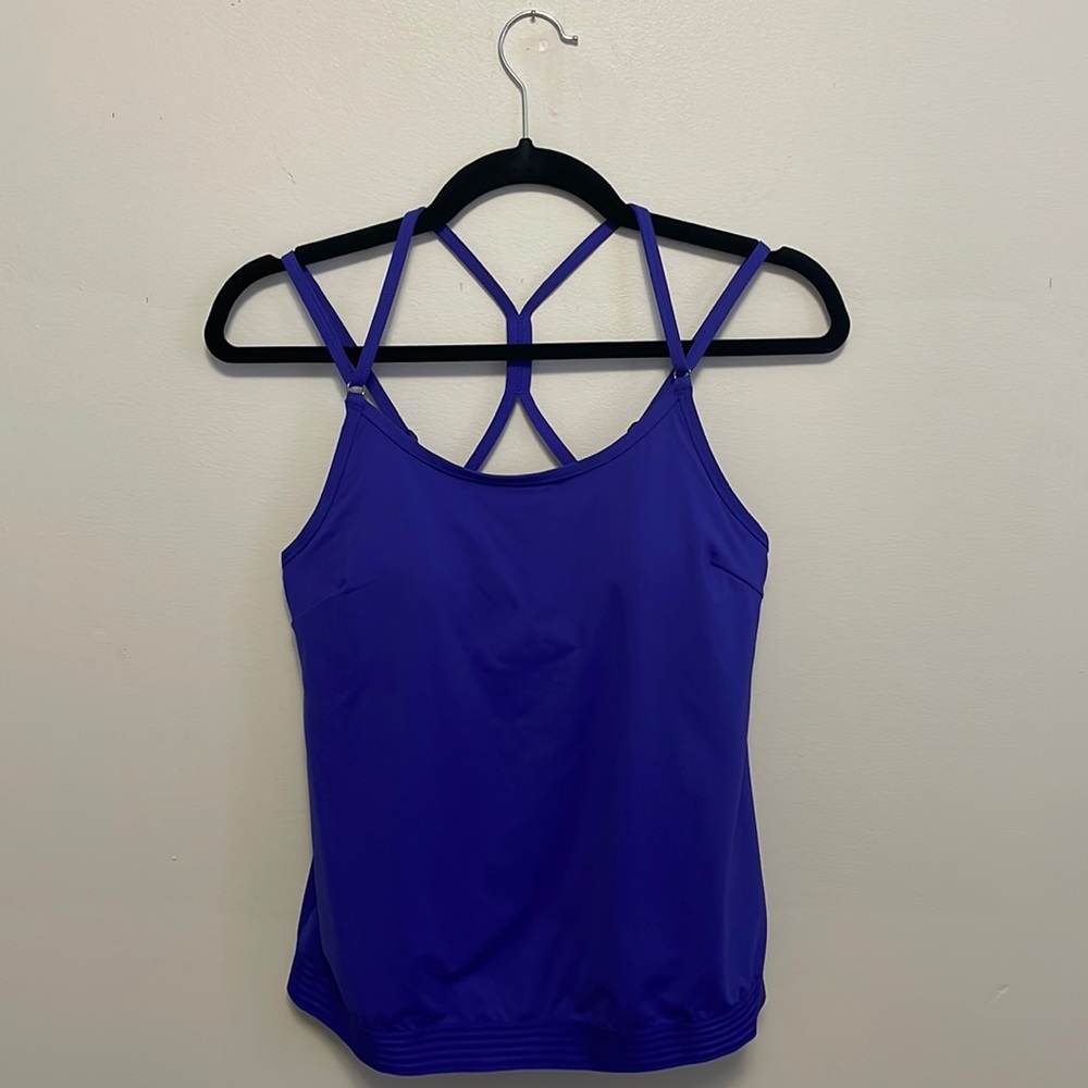 Athleta Cross Back Underwire Tankini 34B/C